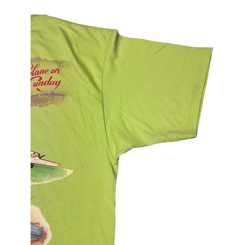 1994 Caribbean Soul No Plane on Sunday tee XXL St. Somewhere Embroidery, Parrot - Picture 6 of 7